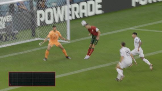 Tecnología del balón confirma quién marcó el primer gol de Portugal a Uruguay