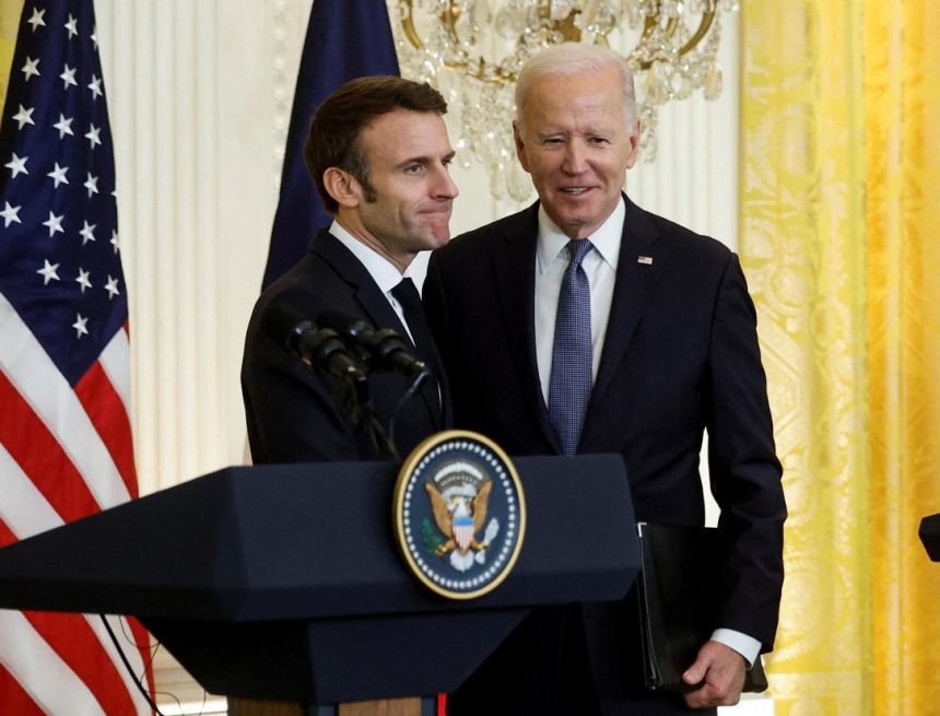Emmanuel Macron, Joe Biden