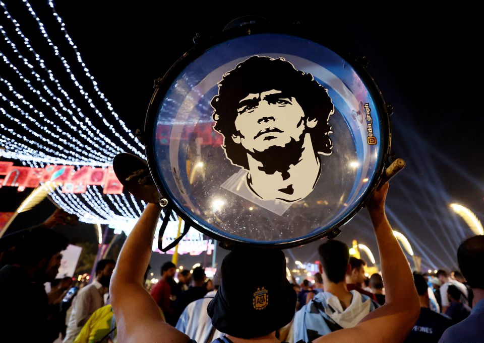 La antigua casa de Maradona recibe a los aficionados durante los partidos de Argentina en el Mundial