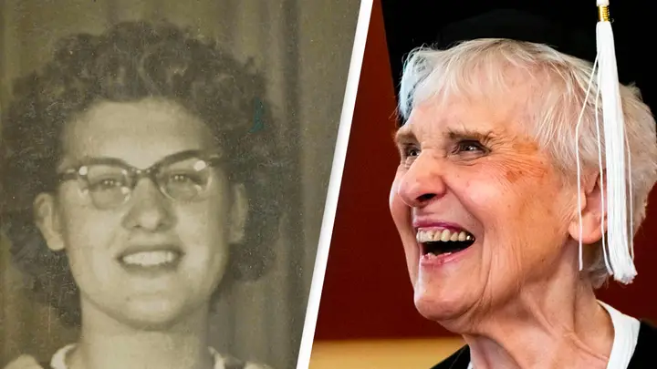 Bisabuela se gradúa en la universidad tras empezar la carrera hace 71 años