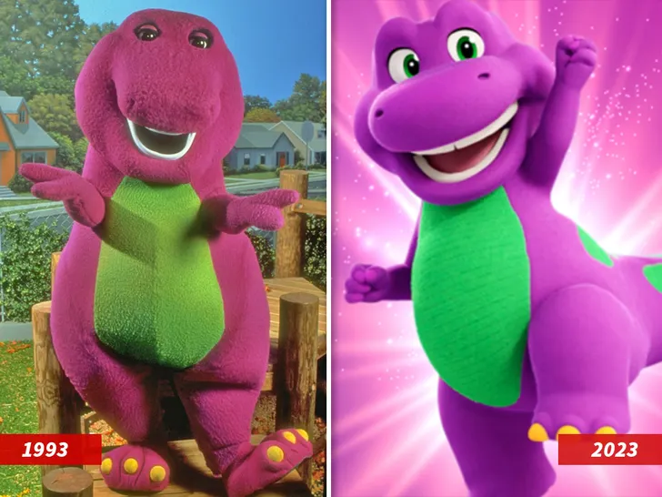 El dinosaurio púrpura Barney ha vuelto y tiene un nuevo look