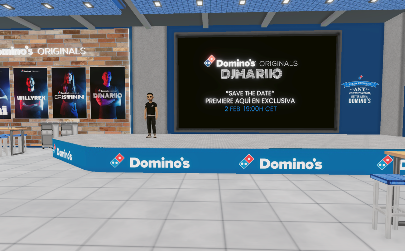 Domino’s Pizza, primera marca de restauración en España en estrenar un documental en el metaverso