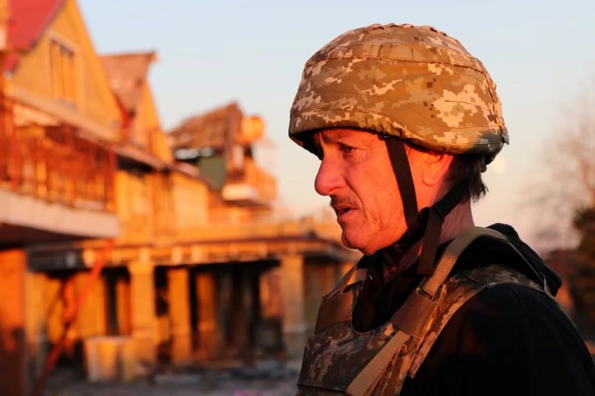 Actor Sean Penn prepara documental sobre la guerra Rusia Ucrania y llamó “Gángster” a Putin