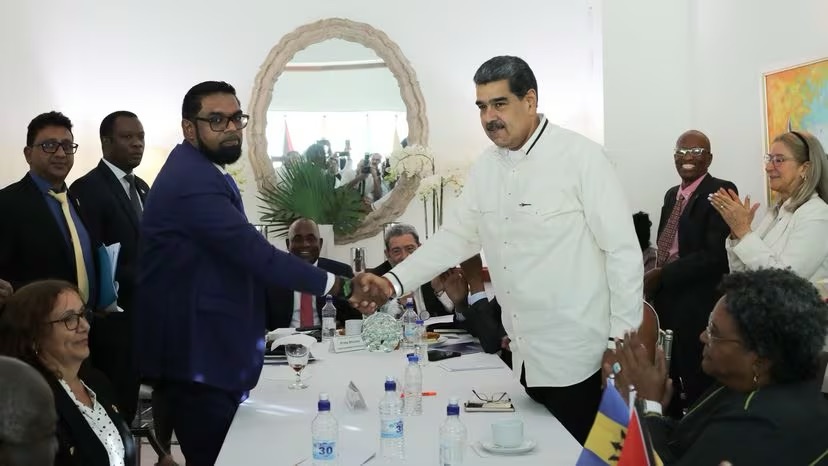 Venezuela y Guyana acuerdan no amenazarse ni usar la fuerza en su disputa por el Esequibo