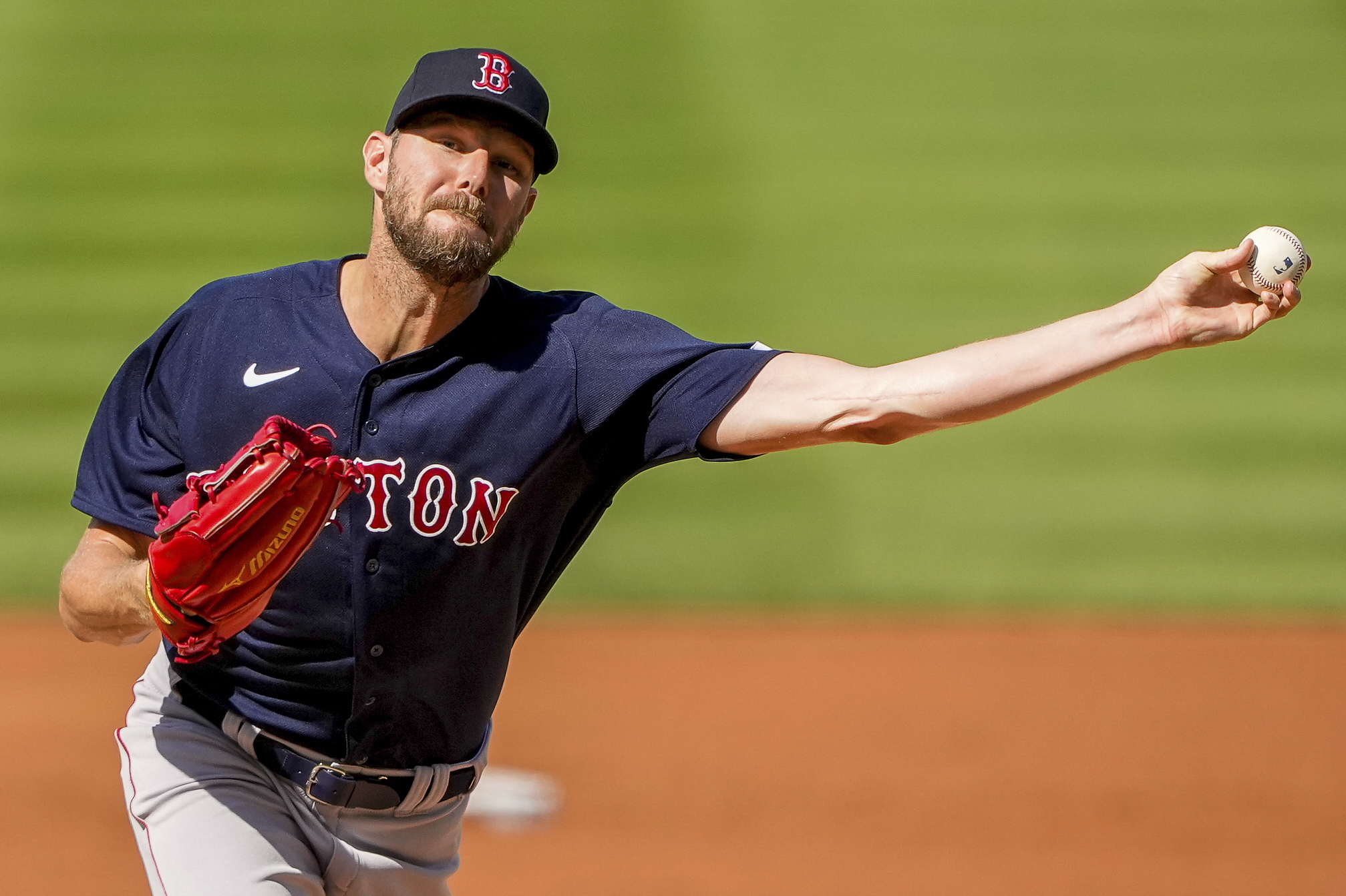 También en la Liga Nacional hubo este año un ganador de la triple corona de pitcheo: El igualmente zurdo Chris Sale, de los Bravos de Atlanta