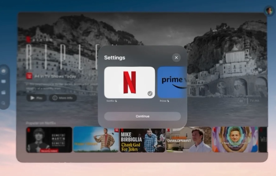 Supercut: La nueva app que mejora Netflix y agrega Prime Video al Vision Pro de Apple