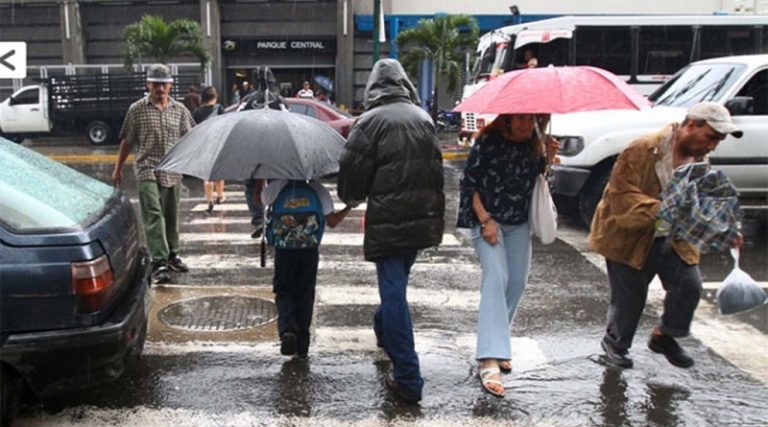 Inameh prevé lluvias en varias zonas del país este 14-Oct