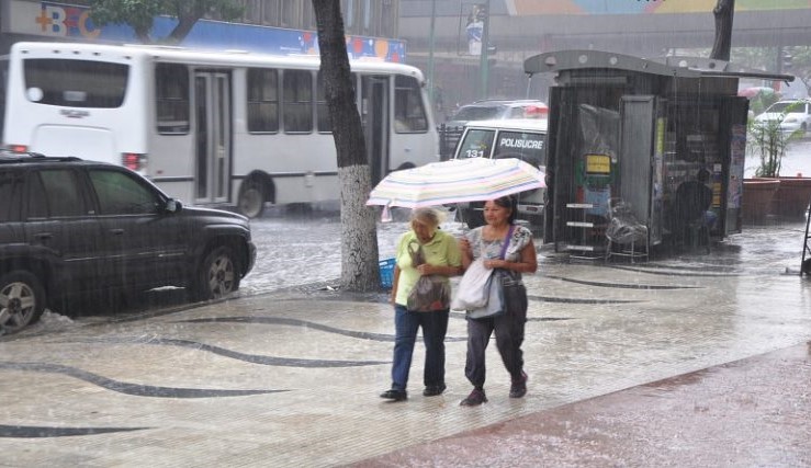 Las lluvias continuará en buena parte del país este 08-Oct