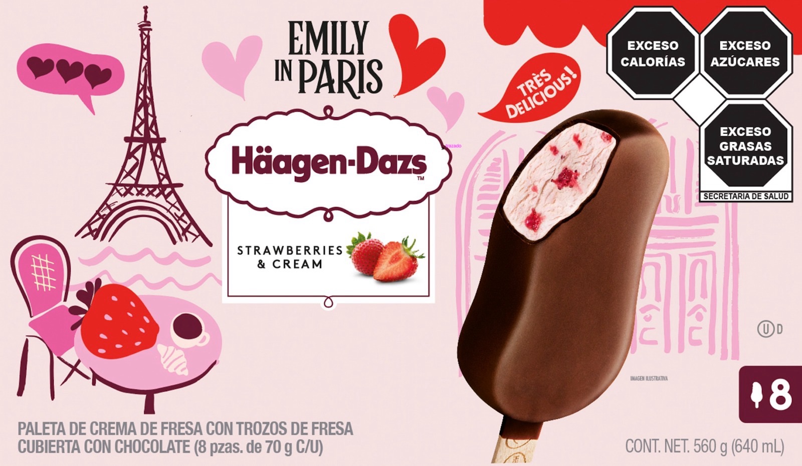  Este fin de semana conoce el clóset de “Emily in Paris”creado por Häagen-Dazs