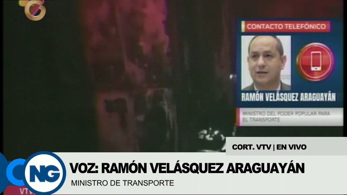 Ministro de Transporte denunció «acto de sabotaje» contra el ferrocarril de La Rinconada