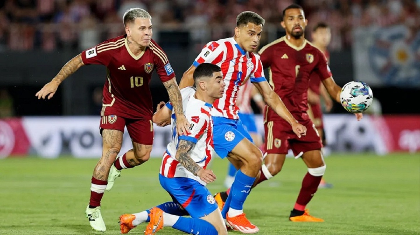 La Vinotinto cae frente a Paraguay  2-1 y se complica