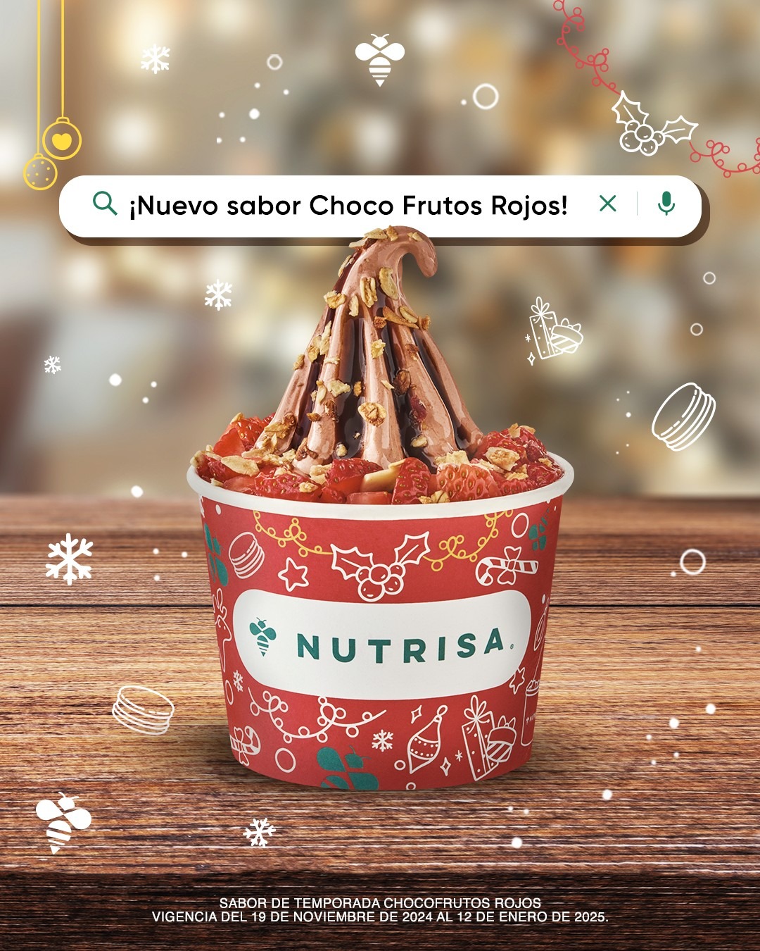 Nutrisa se alista para Navidad con un exclusivo macarrón gigante y nuevo sabor de temporada