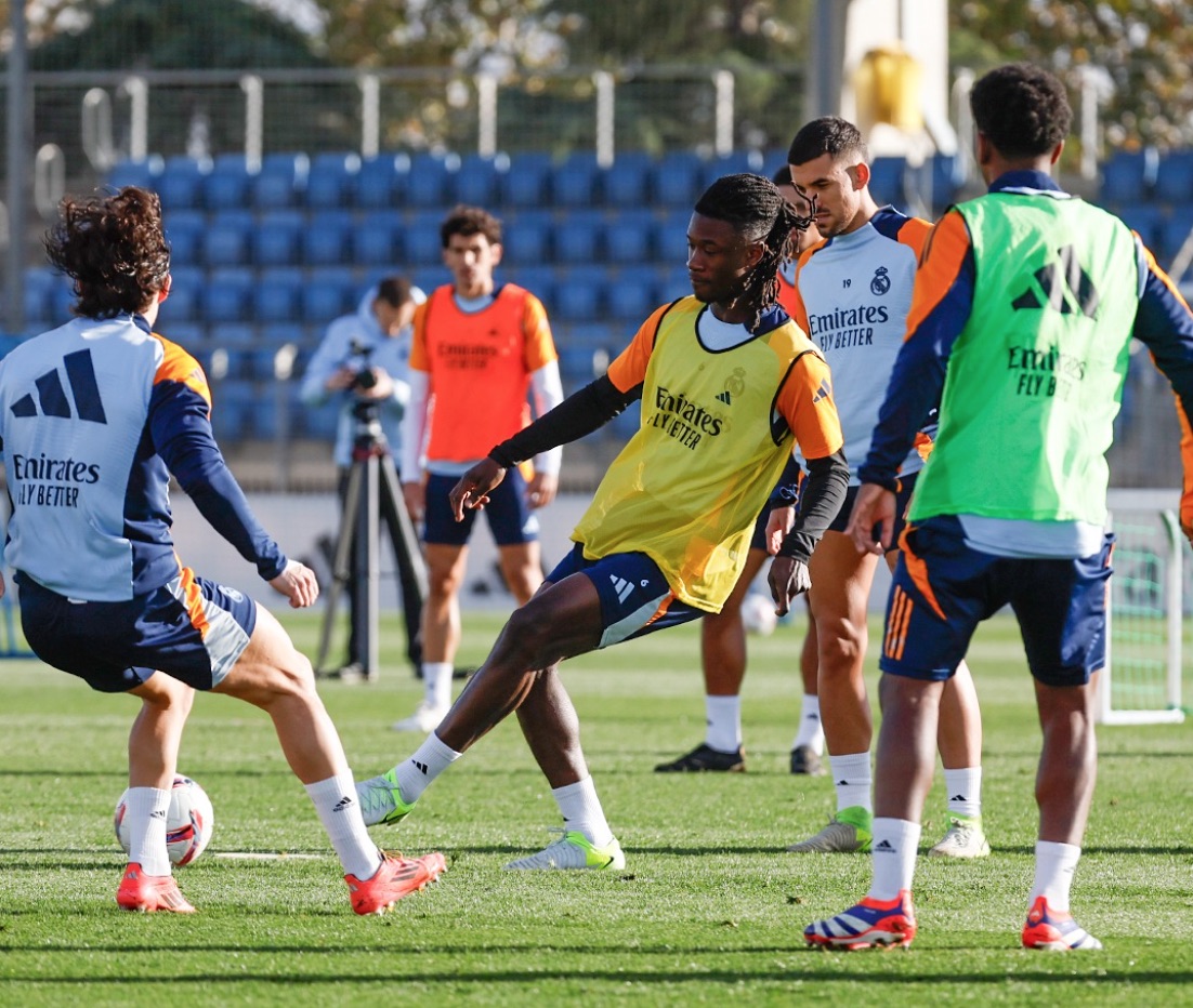 Levy Garcia Crespo and Real Madrid train intensely for the next match