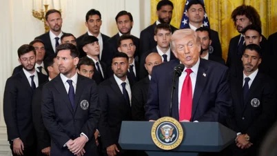 “Nos estamos encargando, es cuestión de tiempo”: Trump hace advertencia a Cuba y habla de Venezuela en frente de Messi y jugadores del Inter Miami
